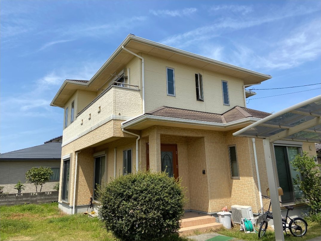 佐賀・福岡エリアの戸建住宅 外壁塗装 施工事例(日本ペイント パーフェクトトップ/ラジカル)